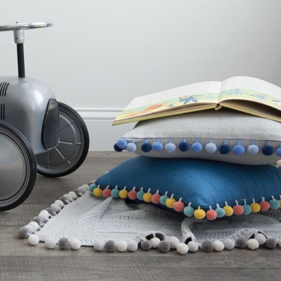 Samuel & Sons Passementerie 3 yards Dolce Pom Pom Fringe Designer Luxury Trim - Picture 7 of 7